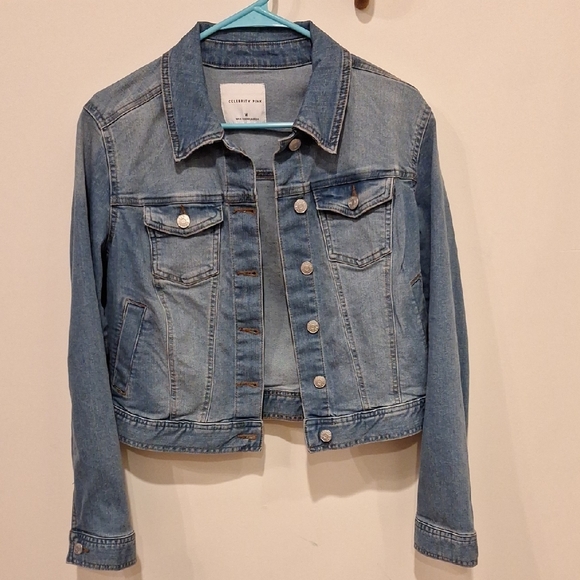 Celebrity Pink Jackets & Blazers - Celebrity Pink Denim Jacket